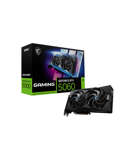MSI GeForce RTX 5060 8G GAMING OC, NVIDIA, 8 GB, GeForce RTX 5060, GDDR7, HDMI ports quantity 1, PCI Express Gen 5 x16
