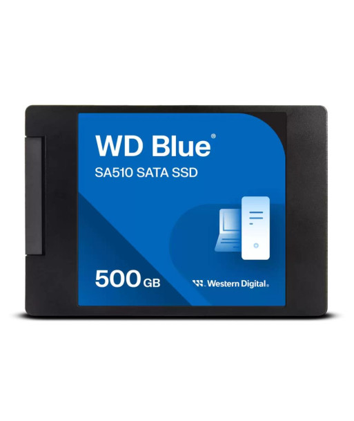 SSD WESTERN DIGITAL Blue SA510 500GB SATA 3.0 Write speed 510 MBytes/sec Read speed 560 MBytes/sec 2,5" TBW 200 TB MTBF SSD WESTERN DIGITAL Blue SA510 500GB SATA 3.0 Write speed 510 MBytes/sec Read speed 560 MBytes/sec 2,5" TBW 200 TB MTBF