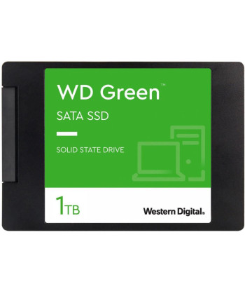 SSD WESTERN DIGITAL Green 1TB SATA 3.0 SLC Read speed 545 MBytes/sec 2,5" MTBF 1000000 hours WDS100T3G0A
