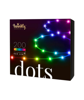 Twinkly Dots RGB LED Lights 60 (3m, USB, Black) - Multicolor Magic!