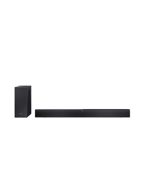 Sharp HT-SBW310 2.1 Dolby Atmos / DTS Virtual:X Soundbar with Slim Wireless Subwoofer | Sharp Sharp HT-SBW310 2.1 Dolby Atmos / DTS Virtual:X Soundbar with Slim Wireless Subwoofer | Sharp