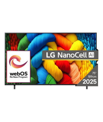 TV LG 75" 4K Ultra HD 3840 x 2160 pixels Flat 16:9 LED 75NANO80A3B