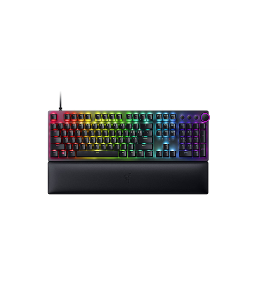 Mänguklaviatuur Razer, Huntsman V2 Optical Gaming Keyboard, Wired, RGB LED light, NORD, Black, Numeric keypad, Clicky Purple