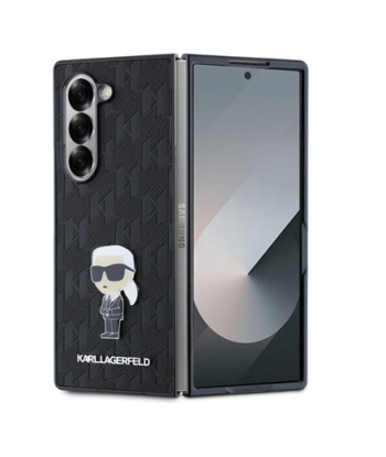 Karl Lagerfeld KLHCZFD6SAPKINPKK Z Fold6F956 black Saffiano Ikonik Pin | Karl Lagerfeld