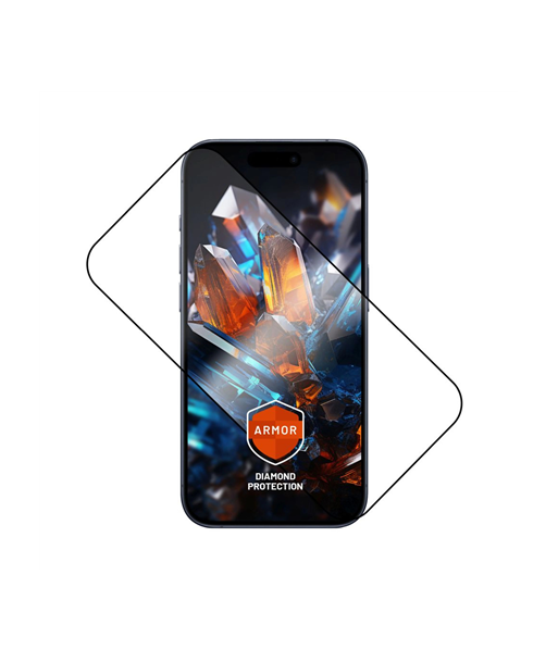 Ultra durable tempered glass FIXED Armor with Anti-dust applicator and AR layer for Apple iPhone 17 Pro Max, black