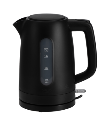 Adler Kettle, AD 1379b, Electric, 2200 W, 1.7 L, Polypropylene, 360° rotational base, Black