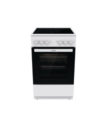 Gorenje, GEC5A21WG-B, Hob type Electric, Oven type Electric, White, Width 50 cm, Grilling, Depth 59.4 cm, 68 L