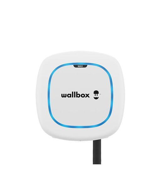 Wallbox Electric Vehicle charge, Pulsar Max, 22 kW, Wi-Fi, Bluetooth, 7 m, White