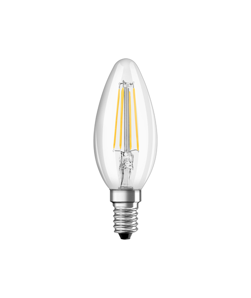 Osram Parathom Classic Filament LED Bulb, E14, 4W (40W Equivalent), 2700K, Non-Dimmable Osram Parathom Classic Filament LED Bulb, E14, 4W (40W Equivalent), 2700K, Non-Dimmable