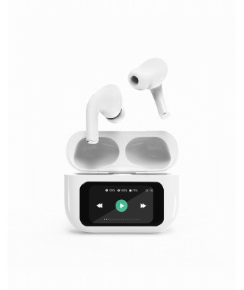 HEADSET BLUETOOTH/WHITE TWS-LCD-ANC-01-W GEMBIRD