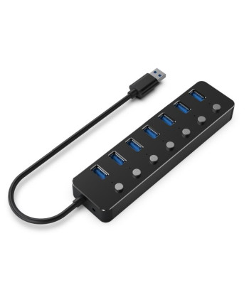 I/O HUB USB3 7PORT/UHB-U3P7P-01 GEMBIRD