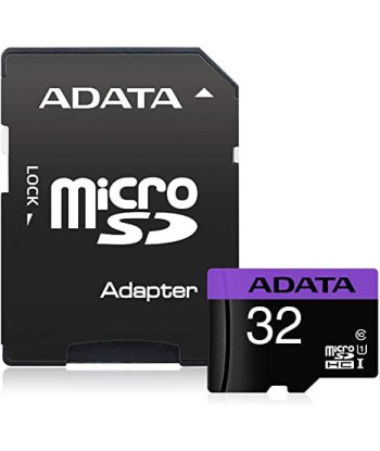 MEMORY MICRO SDHC 32GB W/ADAP./AUSDH32GUICL10-RA1 ADATA