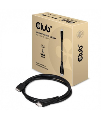 CABLE MINI HDMI TO HDMI 1M/M/M CAC-1350 CLUB3D