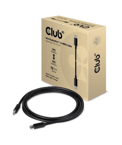 CABLE MINI DP TO MINI DP 2M/M/M CAC-1164 CLUB3D CABLE MINI DP TO MINI DP 2M/M/M CAC-1164 CLUB3D