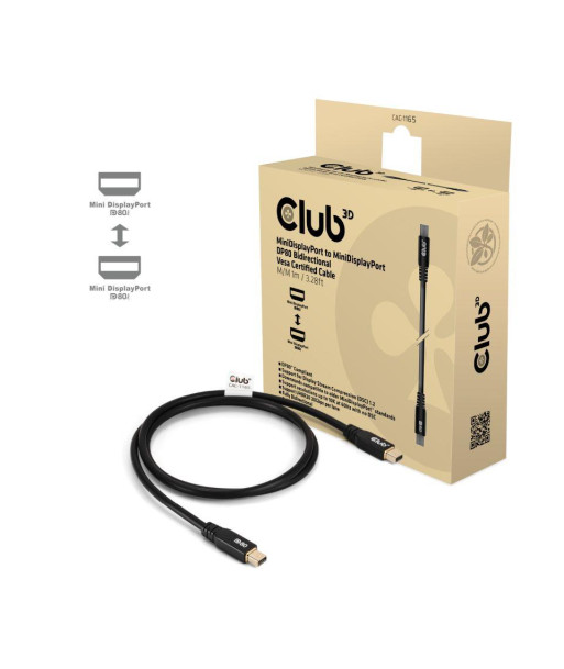 CABLE MINI DP TO MINI DP 1M/M/M CAC-1165 CLUB3D CABLE MINI DP TO MINI DP 1M/M/M CAC-1165 CLUB3D