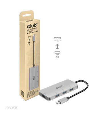 I/O HUB USB-C TO USB 4PORT/M/F CSV-1547 CLUB3D