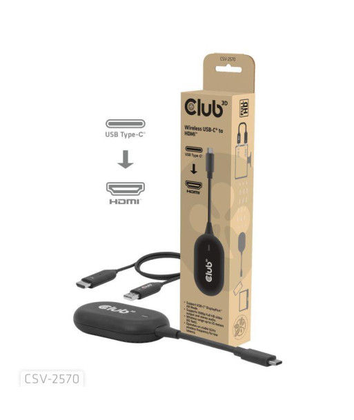 I/O ADAPTER WRL USB-C TO HDMI/CSV-2570 CLUB3D