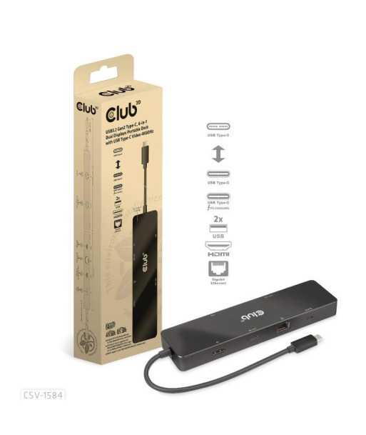 NB ACC DOCKING STATION 6IN1/USB-C 100W CSV-1584 CLUB3D
