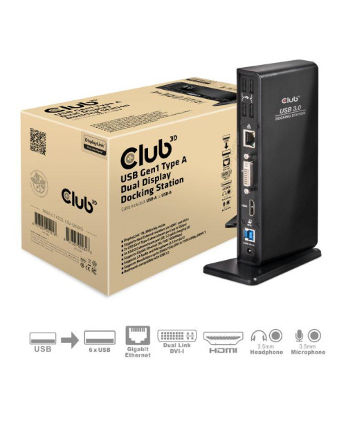 NB ACC DOCKING STATION/USB CSV-3242HD CLUB3D