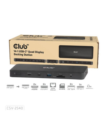 NB ACC DOCKING STATION 14IN1/USB-C 150W CSV-2540 CLUB3D