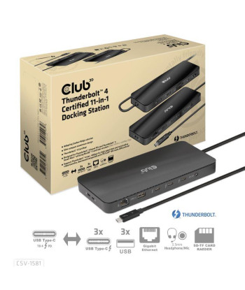 NB ACC DOCKING STATION 11IN1/THUNDERBOLT CSV-1581 CLUB3D