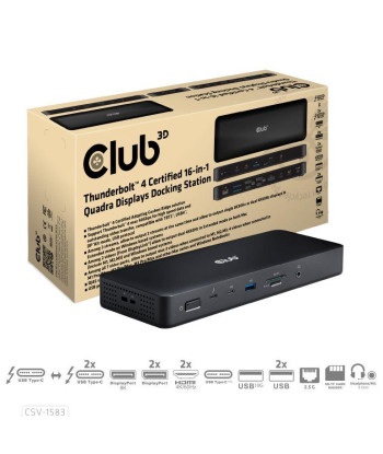 NB ACC DOCKING STATION 16IN1/THUNDERBOLT CSV-1583 CLUB3D