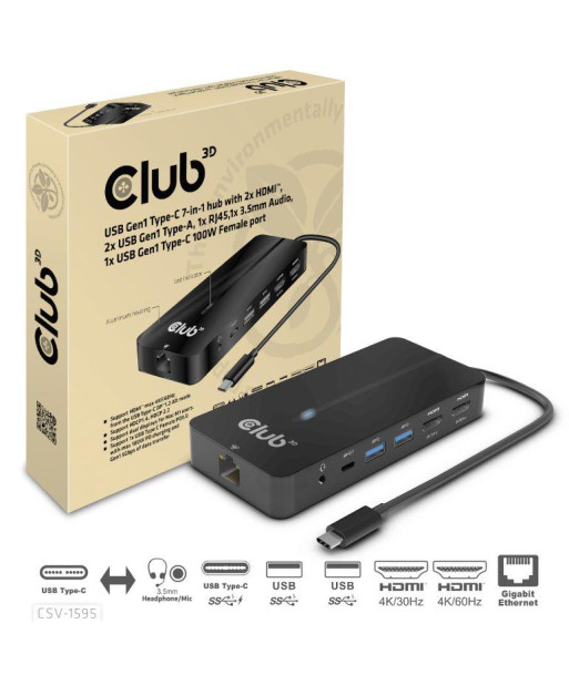 I/O HUB 7IN1 USB-C/100W CSV-1595 CLUB3D
