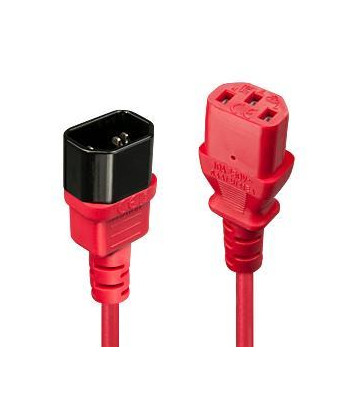 CABLE POWER IEC EXTENSION 2M/RED 30478 LINDY