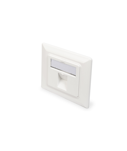 Digitus | Wallplate for Keystone Modules, German type, middle plate 50x50 mm, frame 80x80 mm | DN-93811