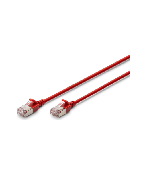 Digitus CAT 6A F-FTP Slim Patch Cable, 0.3 m | DK-1632-A-003S-R | Red Digitus CAT 6A F-FTP Slim Patch Cable, 0.3 m | DK-1632-A-003S-R | Red