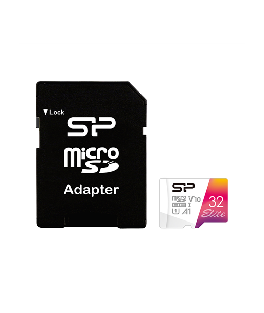 Silicon Power microSDHC UHS-I Memory Card Elite 32 GB, microSDHC/SDXC, Flash memory class 10
