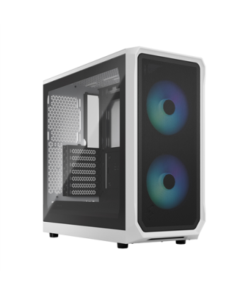 Fractal Design, Focus 2, Side window, RGB White TG Clear Tint, Midi Tower, Power supply included No, ATX