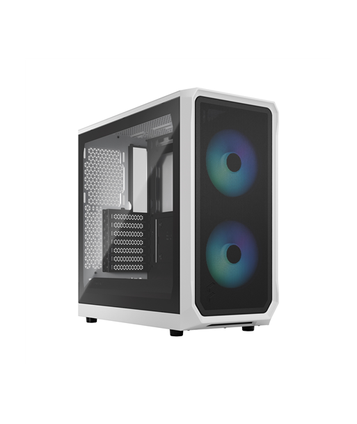 Fractal Design, Focus 2, Side window, RGB White TG Clear Tint, Midi Tower, Power supply included No, ATX