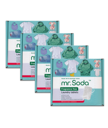 SODA mr. Soda Laundry tablets FRAGRANCE FREE 4 x 30 pcs