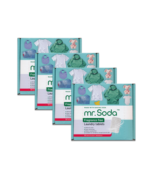 SODA mr. Soda Laundry tablets FRAGRANCE FREE 4 x 30 pcs