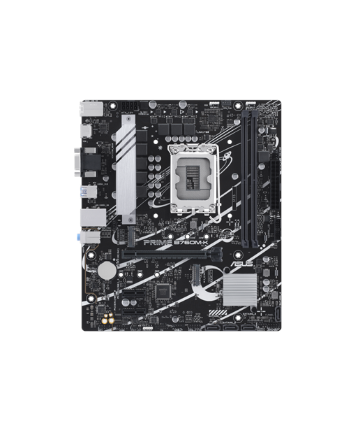 Asus PRIME B760M-K Processor family Intel, Processor socket  LGA1700, DDR5 DIMM, Memory slots 2, Supported hard disk drive inter
