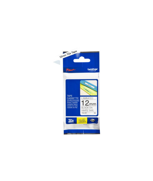 Brother, TZ-231 Laminated Tape, Black on White, TZe, 8 m, 1.2 cm
