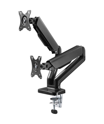 Goobay Double Monitor Mount with Gas Spring, Black