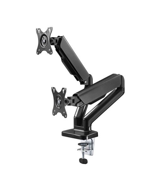 Goobay Double Monitor Mount with Gas Spring, Black