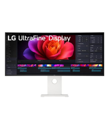 LG, 40U990A-W.AEU, 40", IPS Black, UHD, 21:9, 120 Hz, 5 ms, 5120 x 2160 pixels, 450 cd/m², HDMI ports quantity 2, White
