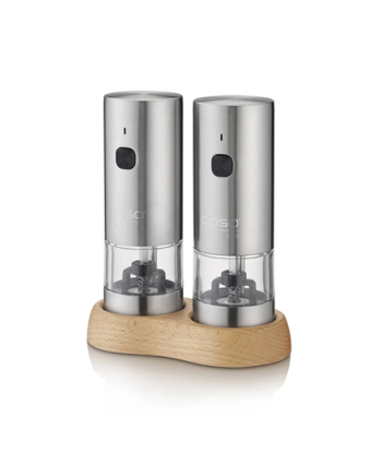 Caso Salt and Pepper Grinder, SpiceDuo, Electric, Housing material Stainless steel, Lithium