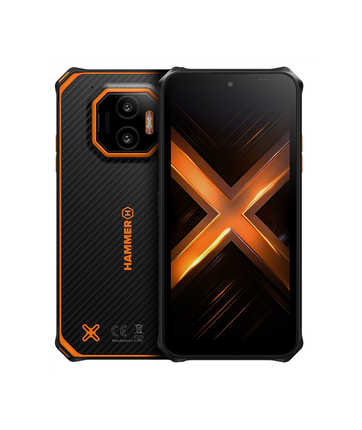 Hammer Energy X2, Orange, 6.1", IPS, 1560 x 720 pixels, Mediatek, Internal RAM 6 GB, 128 GB, Dual SIM, 4G, Main camera