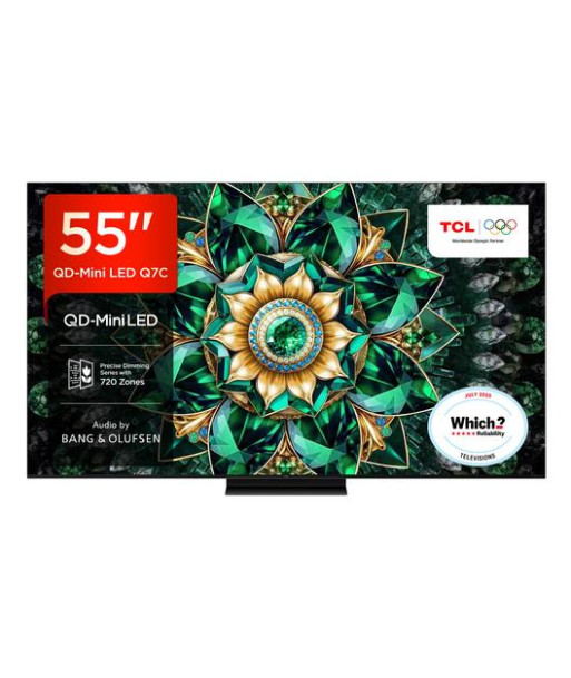 TV Set TCL 55" 4K Ultra HD 3840 x 2160 pixels Flat 16:9 QD-Mini LED 55Q7C