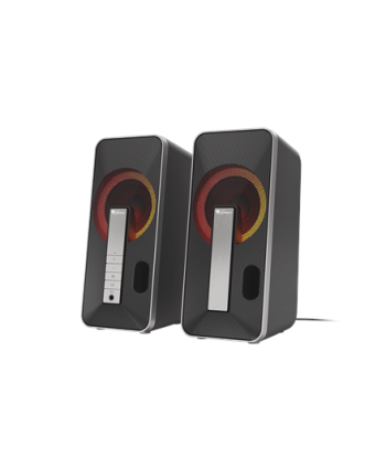Genesis Computer Speaker Helium 100BT RGB Gaming Speakers, Bluetooth, Silver/Black