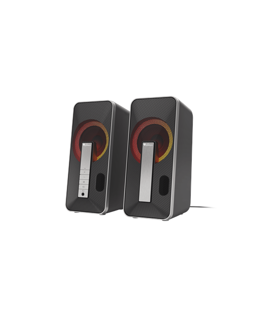Genesis Computer Speaker Helium 100BT RGB Gaming Speakers, Bluetooth, Silver/Black