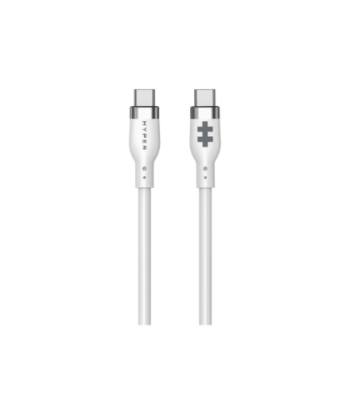 Hyper 1.5m Silicone USB-C to USB-C 60W Charging Cable - White | Hyper