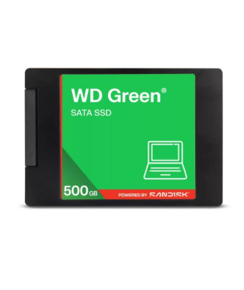 SSD WESTERN DIGITAL Green 500GB 3D NAND Read speed 545 MBytes/sec 2,5" MTBF 2000000 hours WDS500G5G0A