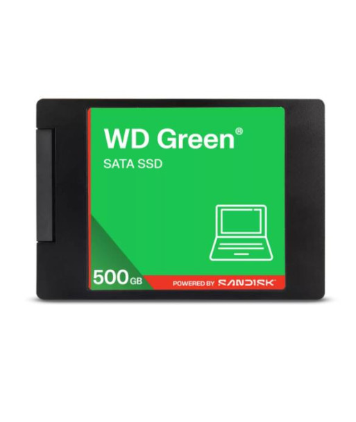 SSD WESTERN DIGITAL Green 500GB 3D NAND Read speed 545 MBytes/sec 2,5" MTBF 2000000 hours WDS500G5G0A