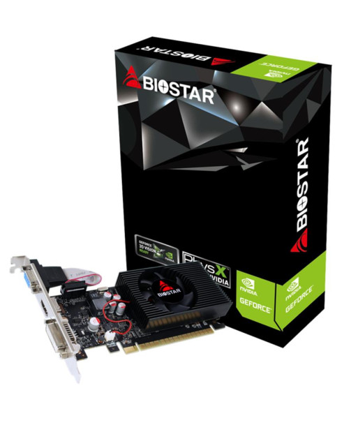 BIOSTAR NVIDIA GeForce GT 730 700 MHz 2 GB GDDR3 128 bit PCI Express 2.0 Active VN7313THX1