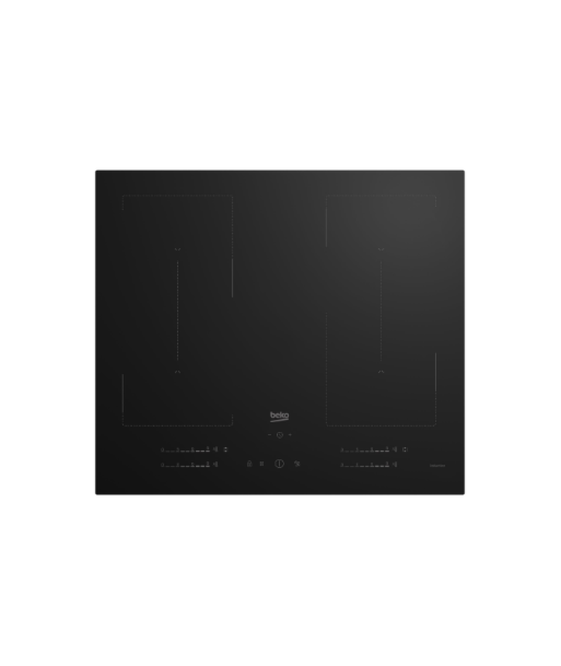 Beko HII64720QUF2T, Induction, Width 59cm, 4 cooking zones, Touch control, Black | BEKO